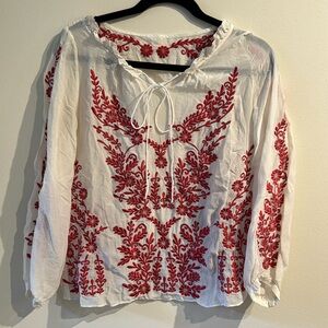 Beautiful vintage silk top, size 36/small